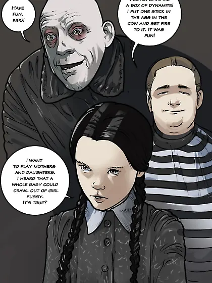 Babysitting at Addams House 07