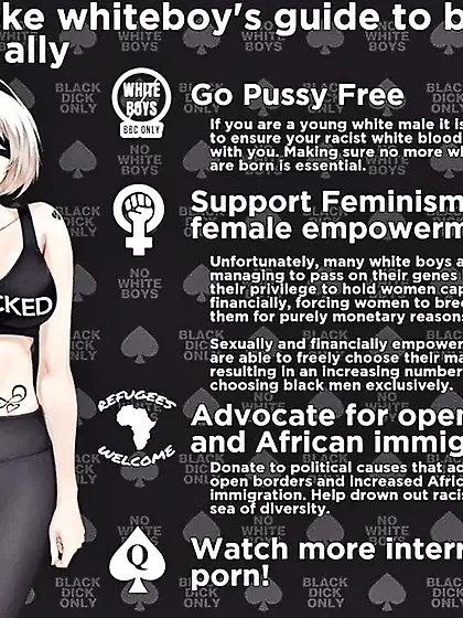 BNWO porn Captions.  End racism.  pro interracial