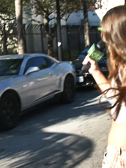 Trashy and sporty babes end up showing off their bodies before f