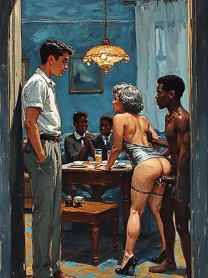 Nasty moms with bbc, paintings