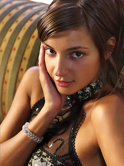 Teasing and smoking hot Melena A uses her posing skills on the c