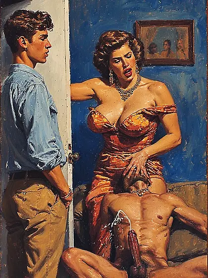 Nasty moms with bbc,  paintings