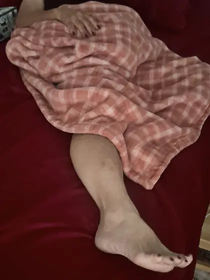 Head back,  mouth open