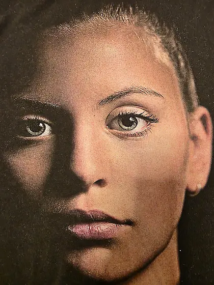 Printed tributed Girls face