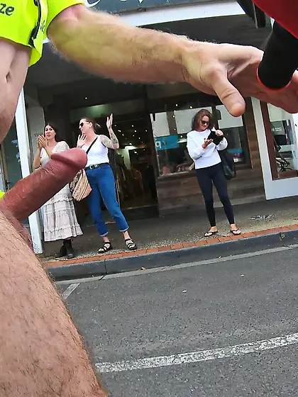 WNBR Byron Bay public erection flash happy women