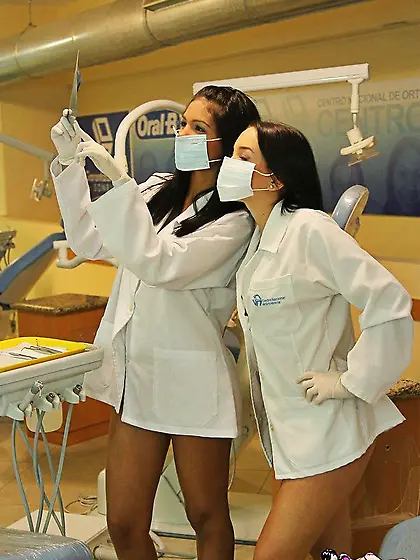 Naughty Karla Spice with tanned hot body getting her booty exame