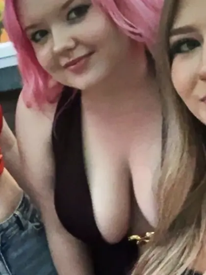 Chubby friend with big tits