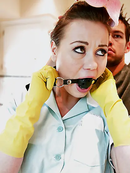 Blindfold czech blowjob