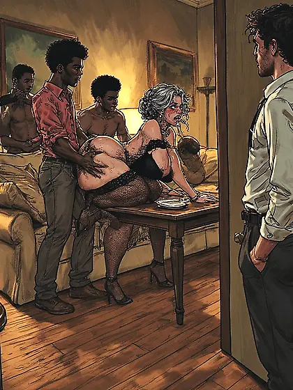 Nasty moms with bbc,  paintings