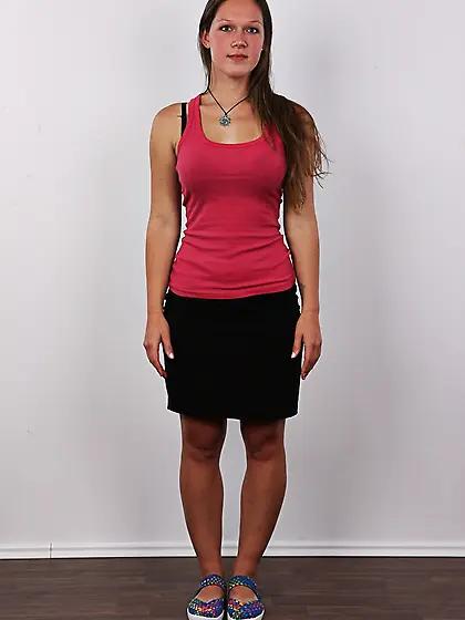 First-class lass red top