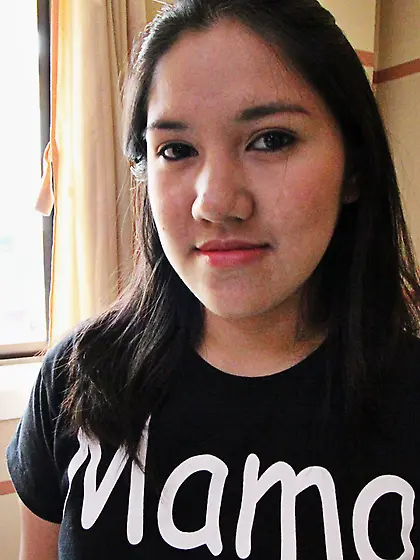 Young Eastern woman flashes her unshaved vagina and man penetrat