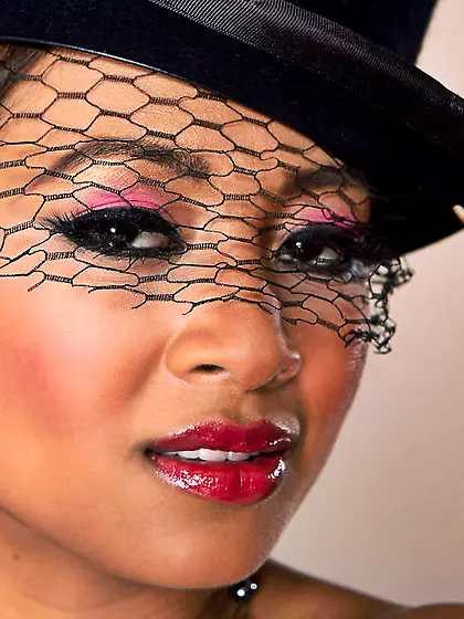 Latina asian black stockings