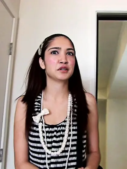 Innocent damsel stripped top