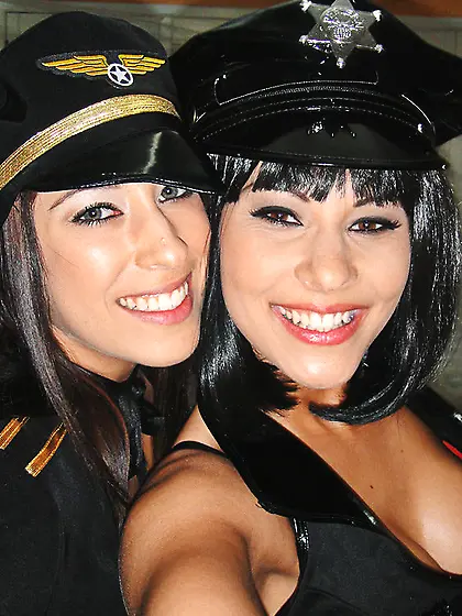 Costumed hotties and their wild sex-filled party with hung dudes