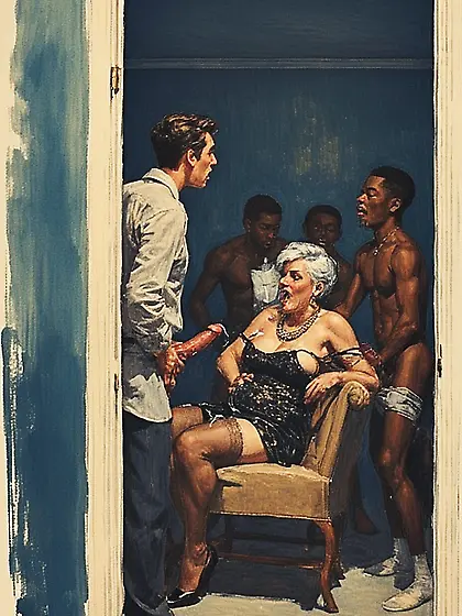 Nasty moms with bbc,  paintings