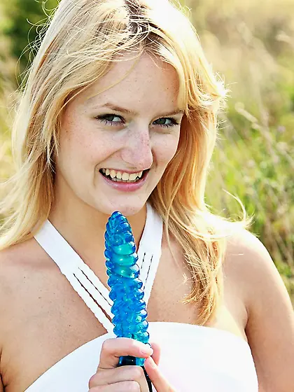 Tight teenie loves spiraling to orgasms