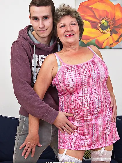 Grandma having sex with a toyboy