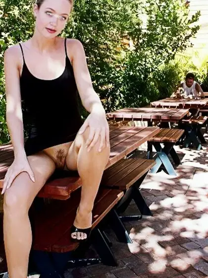 Mare Nasson gorgeous blonde public flasher