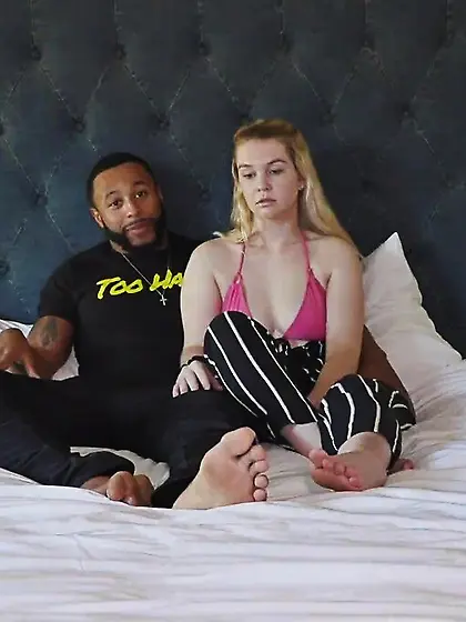 Petite blonde teen loves sucking and riding...