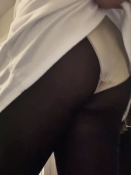 Wearing moms new panties