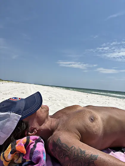 Sunbathing Topless in Florida
