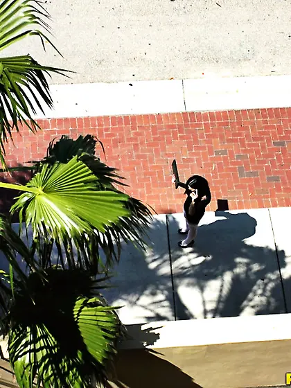 Brunette milf white stockings