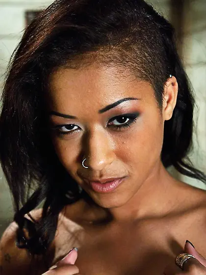 Gorgeous ebony suspect wild