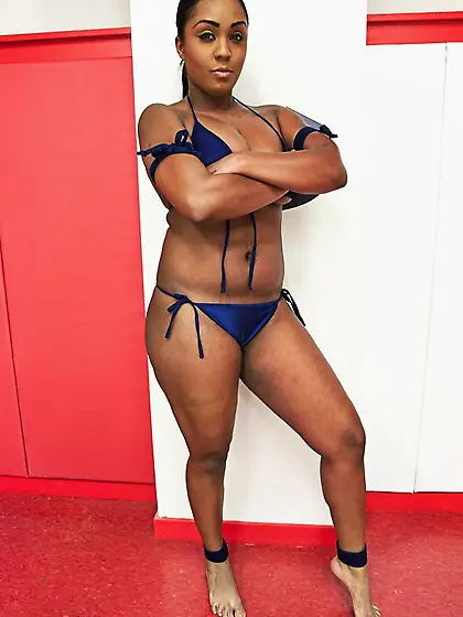 Ebony slut gets dominated by a brunette white...