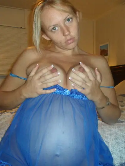 Blonde wife posing (some pregnant)