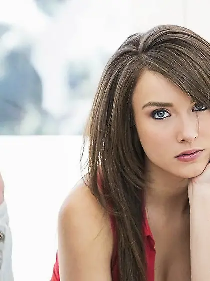 Gorgeous dark-haired girlfriends eating each other's pussie