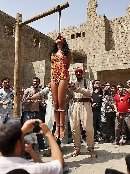 Prisoner of war being executed