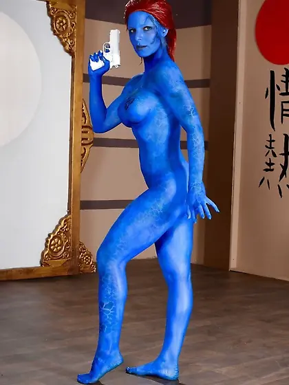 Redhead Allie Cosplay X-Men Mystique tribyg32