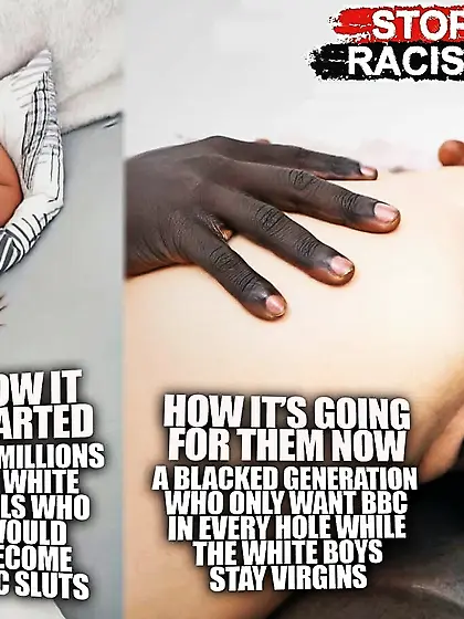BNWO porn Captions. End racism. pro interracial