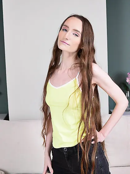 Skinny small tits teen hard fuck