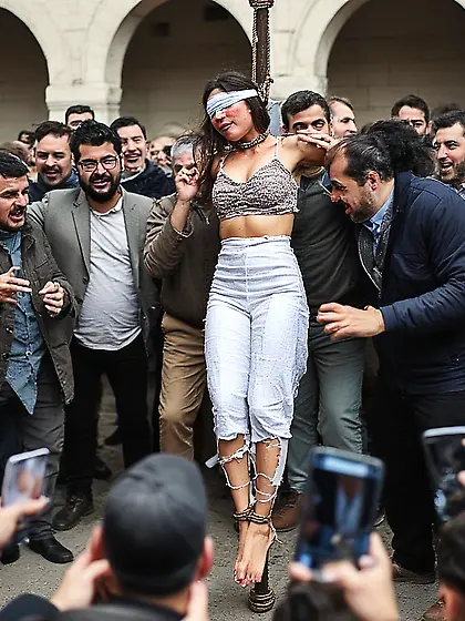 Prisoner of war being executed