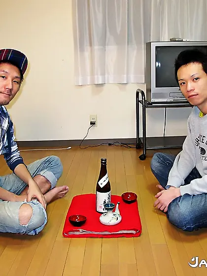 Japanese dude blue red