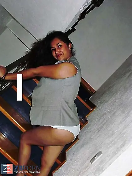 Latina mom displays off her g-string and cooch