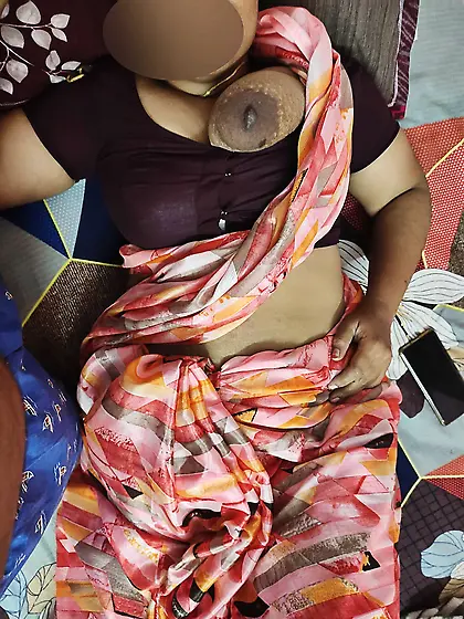 Hot Indian Bhabhi Sreeja in saree blouse fucking
