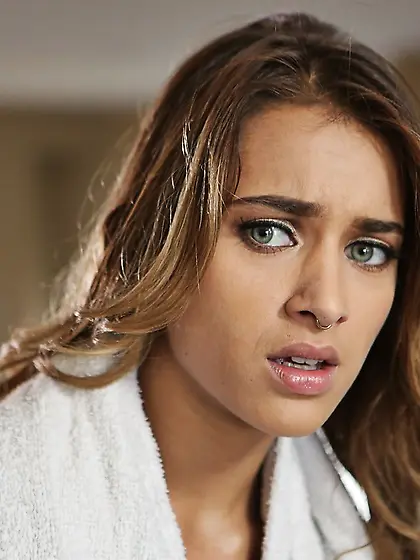 Gangster babe with big gun gets horny and makes innocent teen li