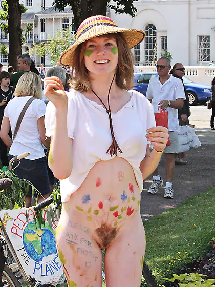 Bikes,  Bodypaint and Public Nudity