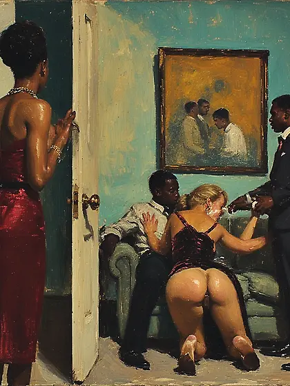 Nasty moms with bbc,  paintings