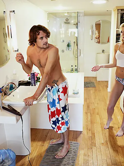 Tiffany Watson is willing to stalk her bro to fuck him HARD