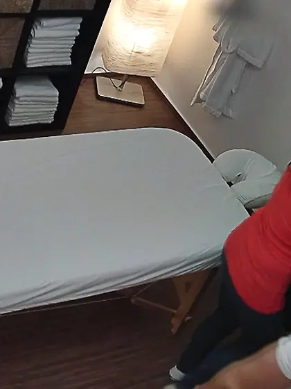 Skinny petite brunette masseurs