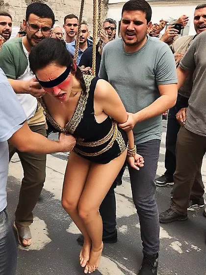 Prisoner of war being executed