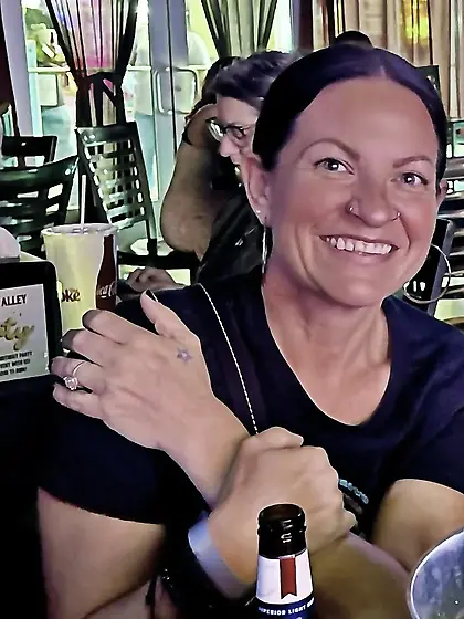 Neely on Texas beach