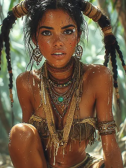 Brown Island Tit Clowns