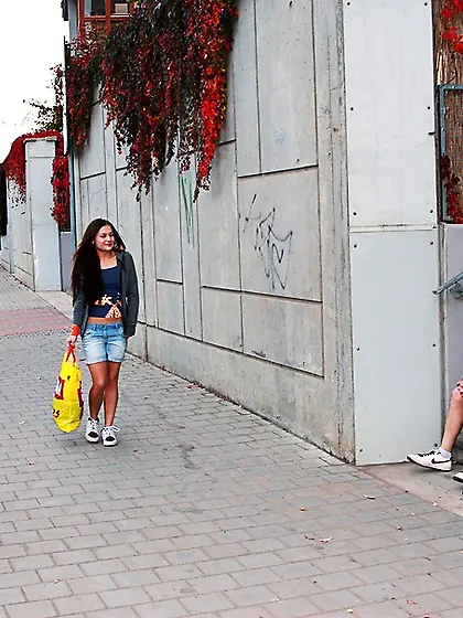 Naughty young girl shopped for more than...