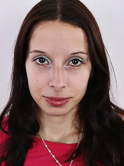 Slender tall horny chick