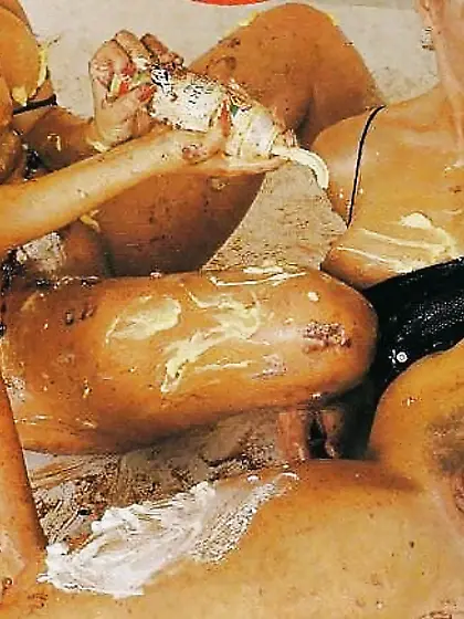 Vintage squirty cream babes