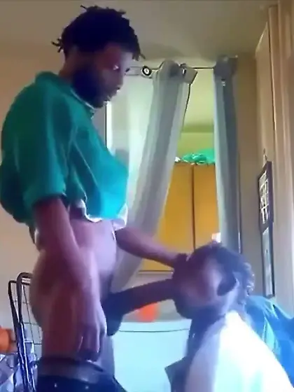 Hung black man with his woman